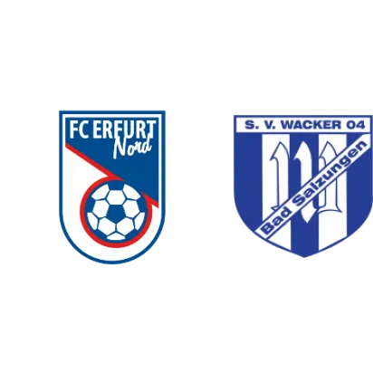 (D) FC Erfurt-Nord <span class="nowrap bold mx-1">3 : 4</span> Wacker Bad Salzungen