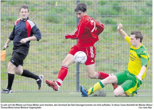 Kantersieg der Wacker-Elf