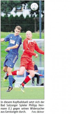 Eine gute Halbzeit reicht eben nicht!