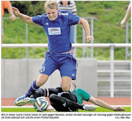1. Mannschaft mit Heimspiel gegen Eintracht Hildburghausen