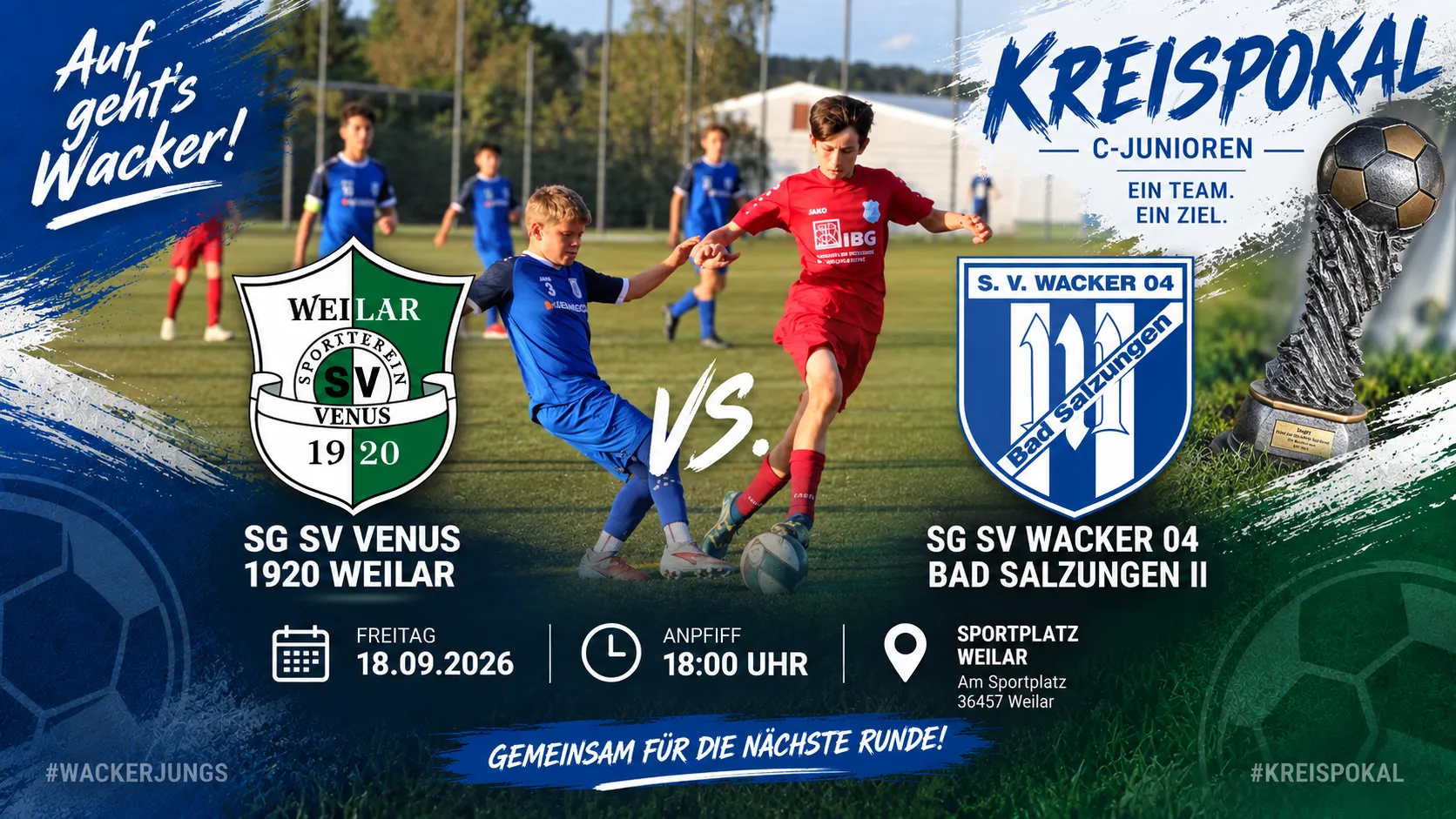 (C2) Pokalabend in Weilar – Wacker-C2 will die nächste Runde