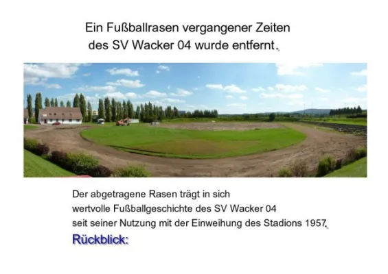 ++ Baustelle Stadion ++