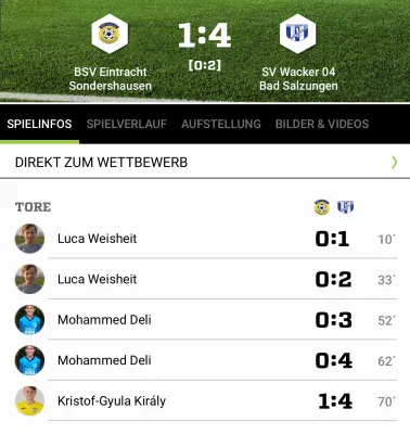 21.09.2019 Sondershausen vs. Wacker Bad Salzungen