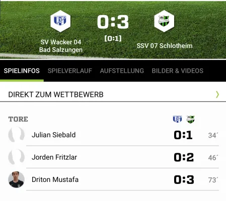 29.08.2020 Wacker Bad Salzungen vs. SSV 07 Schlotheim